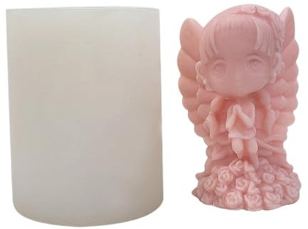 Illkjasfc Moldes De Silicona Figuras Niñas Para Hacer Decoraciones De Yeso
