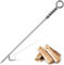 Feuerschürhaken für Feuerstelle im Freien, 101,6 cm, gedrehtes Seil-Design, Edelstahl, Kamin-Schürhaken für Feuerstelle, handgefertigte Feuerstelle, Schürhaken für Brennholz, Holzkohle, Lagerfeuer