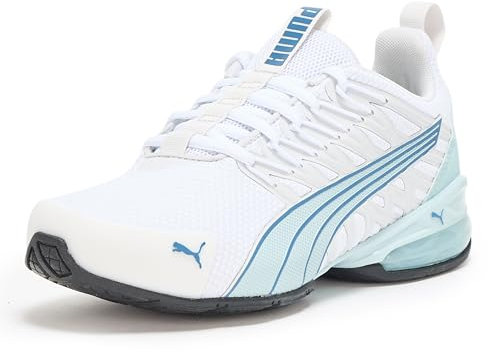 PUMA Women's Voltaic Evo Cross Trainer Sneaker, White-Frosted Dew, 5.5 UK