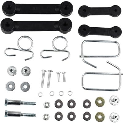 Universal 160793 & M67099 Verriegelungsbaugruppen mit Haken-Montagezubehör für John Deere GY00115 GY20417 Husqvarna Craftsman 960120040 954040501 960710005 532187298 Traktor Rasenmäher Mulch