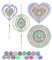 Glvomazty Diamond Painting Anhänger, 2 Stück DIY Windspiel Bastelset Kinder, Diamantmalerei Sonnenfänger Basteln Set Geschenk Mädchen 6 7 8 9 10 11 Jahre