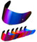 PSLER k1s Visor - k1 Helmet Visor k3sv Tinted Visor k5 Face Shield Replacement for k1 k1s k3sv k5,Rainbow