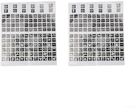 Lot de 2 feuilles de 120 étiquettes autocollantes multi-usages pour tableau de bord et circuit imprimé
