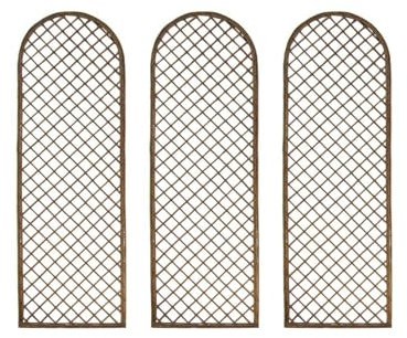Handmade Willow Trellis for Climbing Plants – Ideal for Gardens & Planters, Natural Look, Supports Healthy Plant Growth (Pack of 3 Panels)