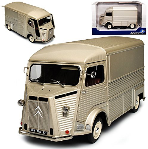 Generisch Citroen Type H HY Transporter Silber Kasten 1948-1981 1/18 Solido Modell Auto