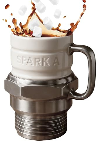 Generisch Kreatives Spark Plug Mug, Zündkerzen-Teebecher Für Garage Liebhaber Sammler, Dekoration Für Home Büro Geburtstag, Becherware Für Autofans