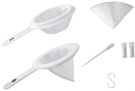 KESOTO Kit setaccio per Artemia Salina da 80 Maglie, separatore di gusci d'uovo in Nylon, per Acquario per Pesci Piccoli per incubazione