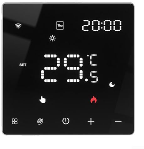 Thermostat intelligent pour chauffage au sol de la chaudière à gaz, pour thermostat de chauffage au sol Tuya pour Zigbee Smart Home, application et télécommande vocale (BZWH)