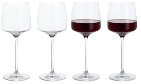 Dartington Crystal Elevate Wine Glass, Set of 4, All Purpose Wine Glass, Modern Design, 230mm (h) x 80mm (w), 470ml