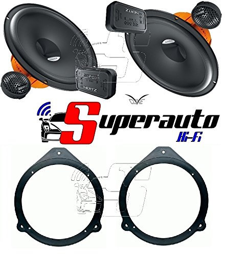 Hertz DSK 165 dsk165.3 Altoparlanti 2 vie + supporti casse Compatibile con Audi A4 dal 2001 al 2008 e A3 dal 2004