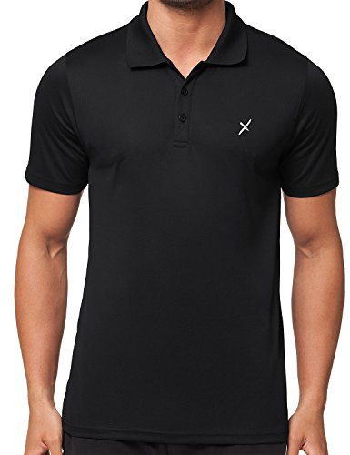 CFLEX Herren Sport Shirt Fitness Polo-Shirt Sportswear Collection - Schwarz S