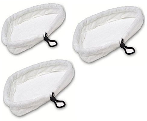 Malayas-3PCS Universal Washable Triangular Microfiber Cleaning Pad Cover Washable Cloths for Steam Mops,Home Clean Steam Mop reusable Replacement MicroFiber Cleaning Pads Washable Cloths