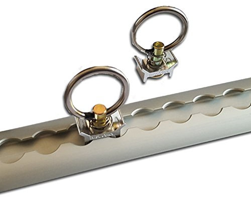 Trupa 10 x Endbeschläge mit Ring für Airlineschiene zur Ladungssicherung