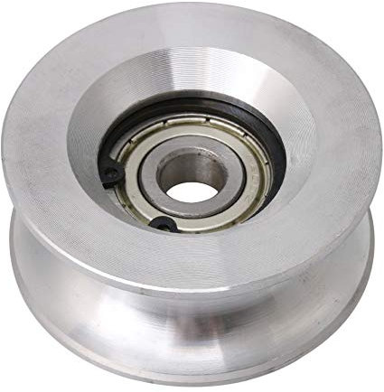 10x60x25mm U-förmiges Aluminium versiegeltes Lager Stahl 6200 Guide Rolle Schiene Kugel rollendes Rad Silber