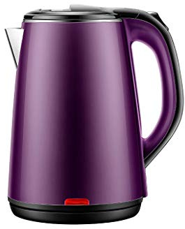 Electric Kettle Automatic Power Off Household Large Capacity 24 Hours Insulation 1500W Insulation Integrated Stainless Steel 1.8L Pink (Color : PURPLE)