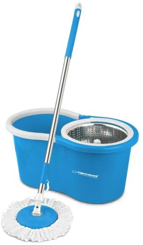 Esperanza Mop Mop con Secchio EHS006 Blu Bianco Microfibra