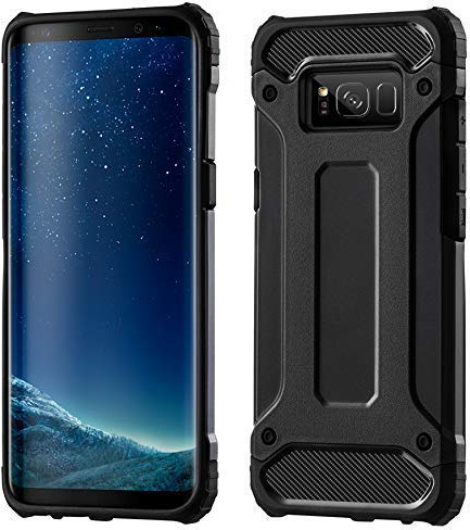 cofi1453 Schutzhülle Bumper Hybrid Armor kompatibel mit Huawei P30 PRO Silikon Hülle Zubehör Tasche in Schwarz