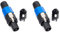 edi-tronic 2X PA LS Stecker Speaker Kabel Lautsprecher Lautsprecherstecker Knickschutz Schraubkontakte