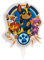 Dekora - 346226 Chase, Skye, Marshall 2D Paw Patrol Birthday Candle