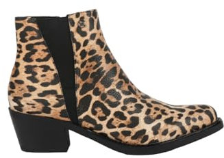CHATTAWAK 8thealeopard36, Stivaletto Donna, Leopardo, 36 EU