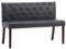 vidaXL Sitzbank mit Rückenlehne Retro-Stil Polsterbank Flurbank Bank Wartebank Wohnzimmer Flur 120cm Grau Wildleder-Optik Gummibeine