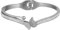 JewelryWe Schmuck Armreif Damen Schmetterling Zirkonia Edelstahl Armband Armspange mit Gravur Geschenk für Frauen Mädchen Muttertag Valentinstag Silber