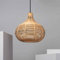 LEDKIA LIGHTING - Lámpara Colgante Ratán Yantai | Diseño Boho-Chic | Compatible con Bombillas LED E27 | Ideal para Salón, Dormitorio, Cocina | Natural, Ratán