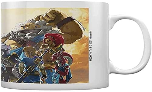 The Legend of Zelda Tazza in ceramica, 325 ml, motivo: Sunset Champions, prodotto ufficiale
