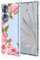 Topme Phone Case for HONOR 70 5G (6.67 Inches), Soft TPU Silicone Transparent Painted Pattern Mobile Phone Case - Flowers 3