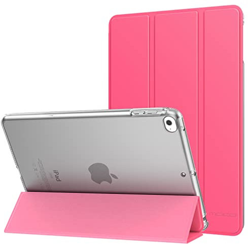 MoKo Case Fit New iPad Mini 5 2019/Mini 4 2015 (5th/4th Generation 7.9 inch), Slim Lightweight Smart Shell Stand Cover with Translucent Frosted Back Protector, with Auto Wake/Sleep, Watermelon Red