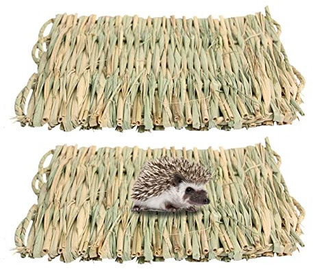 shangjia Hierba | Esteras Paja para Conejos para jaulas - Ropa Cama Conejito, Jaula, Relleno, Cama Juguete para Masticar Natural para Conejillo Indias