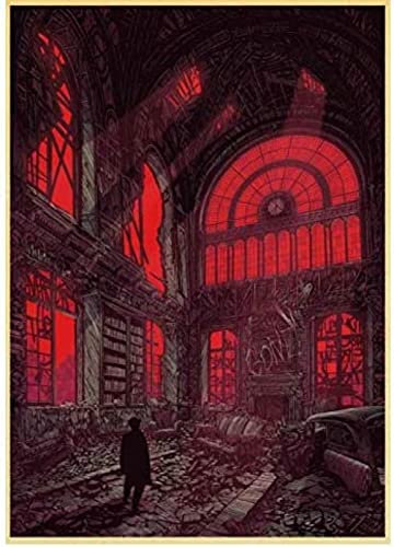 Poster Alfred Hitchcocks Psycho-Poster, Klassisches Vintage-Poster, Kunst, Wandposter Und Drucke, Leinwandgemälde, Heimdekoration 50X70Cm Kein Rahmen