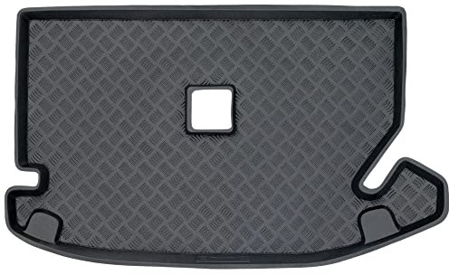 SMK Tapetes de PE para Maletero apata para Dacia Lodgy I 2017-2020 Mejore la Comodidad de su Viaje con la Resistente Alfombrilla para el Maletero del Coche, Que Protege contra la Suciedad y el Polvo.