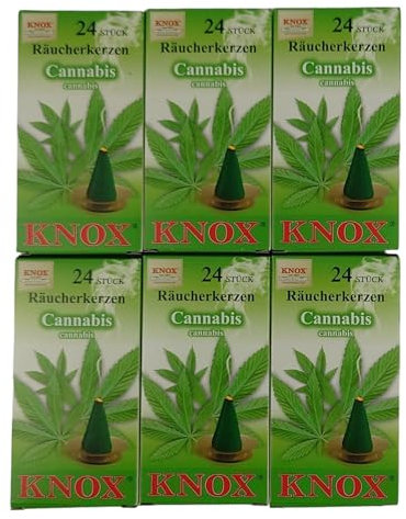 Vorteilspack 6X Cannabis-RÄUCHERKERZEN (pro Schachtel 24 Räucherkegel)