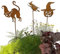 LB H&F Lilienburg Roststecker Herbst Herbstdeko Gartendeko Gartenstecker Rost Metall Dekofigur Gartenfigur Rostfigur (Halloween)