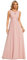 Ever-Pretty Robe Demoiselle d'honneur Femme Col Rond sans Manches Paillettes Taille Empire Chic Robe Soirée Rose 40