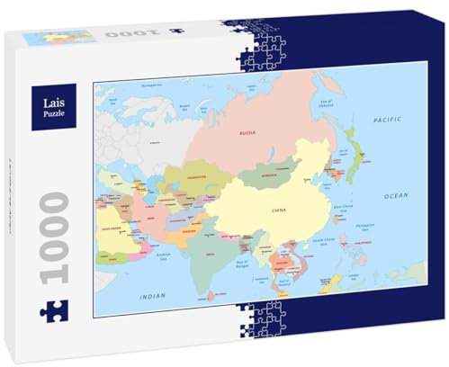 Lais Puzzle Landkarte Asien 1000 Teile