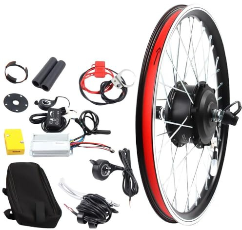 Jolre 20 Zoll E-Bike Umbausatz, E-Bike Vorderrad, Motorrad Umbausatz, E-Bike Vorderrad Umbausatz mit LCD Display, 250W 36V.