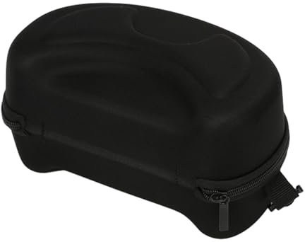 Fcnjsao EVA Goggles Protective Case for All Shapes and Sizes of Ski and Snowboard Eyewear, Hard Case with Carabiner, Black