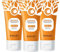 Orange Enzymes Exfoliating Brightening Gel,Natural Orange Exfoliating Gel Face Body Skin Scrub,Orange Enzymes Exfoliating Brightening Gel Für Tiefenreinigung Und Glättung Für Frauen Gesicht (3PCS)