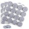 moinkerin 48 Stücke Filzgleiter Selbstklebend 30mm filzgleiter für stühle 5mm Dicke Möbel Filzgleiter für Möbelfüße Stuhlbeine, Hartholzböden (Grau, 30mm)