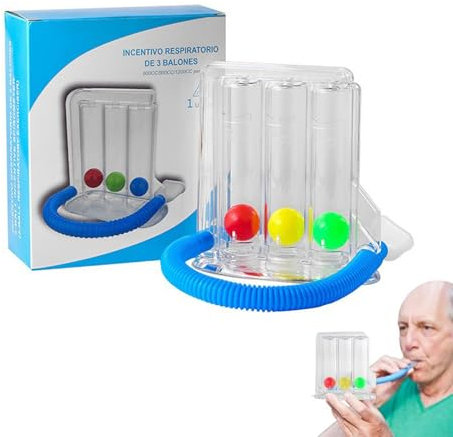 Atemtrainer,Atemübungsgerät,Atemtrainer Lungentrainer,Atemtrainer mit 3 Bunten Bällen,Atemübungen für Lungen,Atemtrainer für Sprachtherapie und Lungenfunktion Tiefatemtrainer