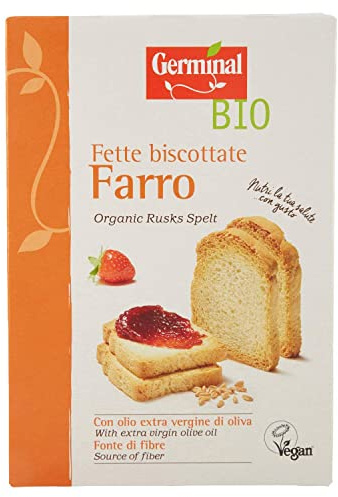 Germinal Bio Fette Biscottate Farro - 200 gr (Confezione da 6)