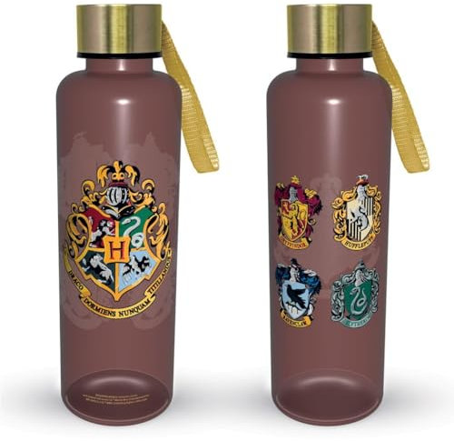 Pyramid International Harry Potter (Colourful Crest) Slim Metal Drinks Bottle, High-Quality Hydration Solution, 19 fl oz / 560ml, One Size
