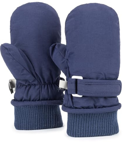 XuoAz Kids Waterproof Ski Snow Mittens - Winter Warm Fleece Gloves for Boys Girls Cold Weather (for 4-8 years)