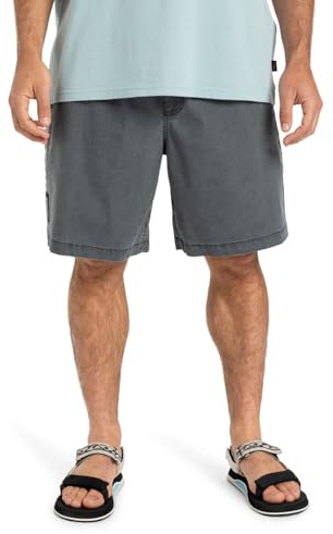 Quiksilver Taxer Global Heat 18 - Elastic Waist Walkshorts for Men - Shorts mit elastischem Bund - Männer - XL - Schwarz.