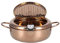 une Marmite en Acier Inoxydable P Friteuse Japa, Casseroles Friteuse en Acier Inoxydable avec Thermomètre 3,2 L Antiadhésive P Marmite Cuisine Coore Ary ou Rose (Or Rose)