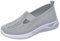 Chaussure Orthopédique Femme Ete en Maille Légères Et Respirantes Basket sans Lacet Femme Chaussures De Marche Slipins Chaussons Femme Sneakers Blanche Mode Et Sport Running De Randonnée Tennis