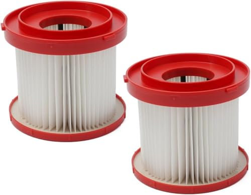 HEPA-Filter für Milwaukee Staubsaugerfilter, kompatibel mit Milwaukee M18 VC2-0 Nass-/Trocken-Akku-Ersatz 4931465230, 6 Stück (2 Stück)