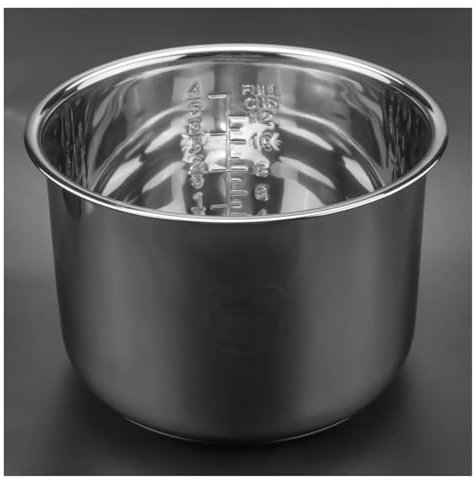 6L Pressure Cooker Inner Pot Rice Pressure Cooker Liner Stainless Steel Inner Pot Minute Pressure Cooker Liner